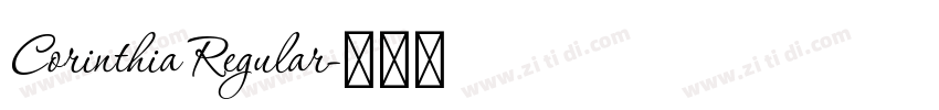 Corinthia Regular字体转换